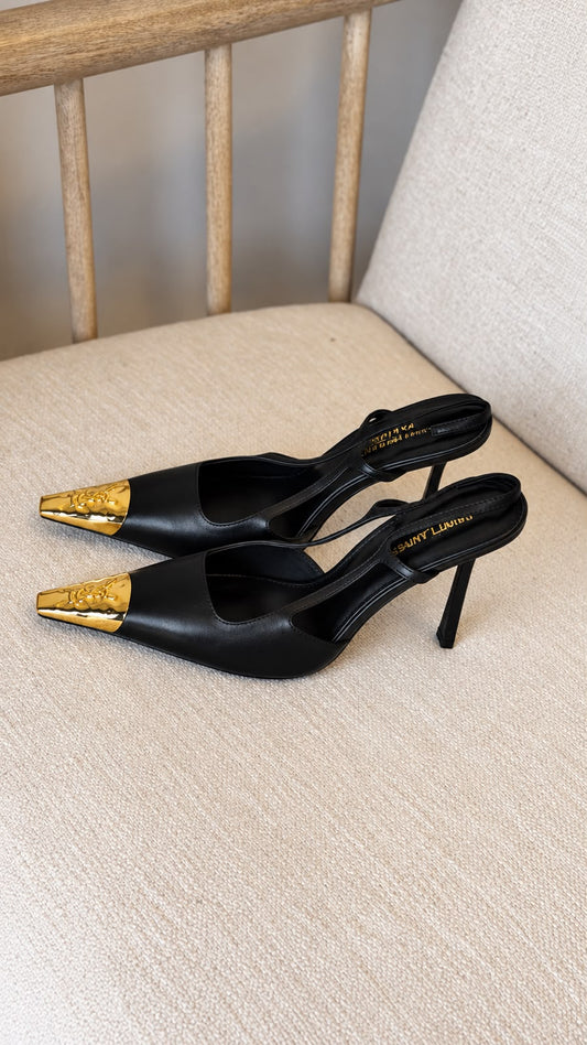 YSL Jeanne Slingback Pumps