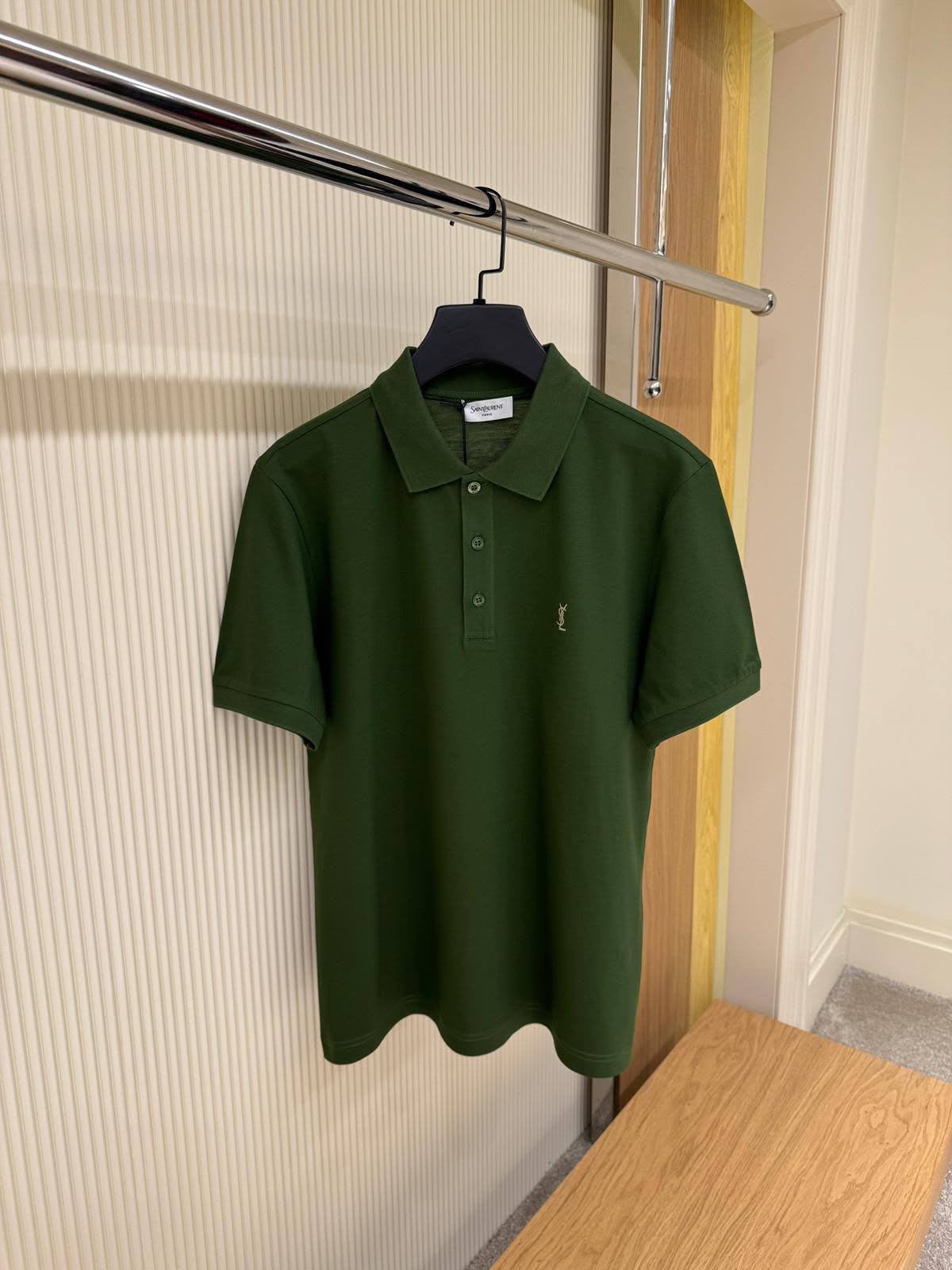 YSL Green Piqué Polo